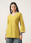 Women Printed, Geometric Print Kurti