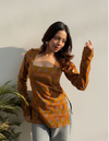 Brown printed kurti