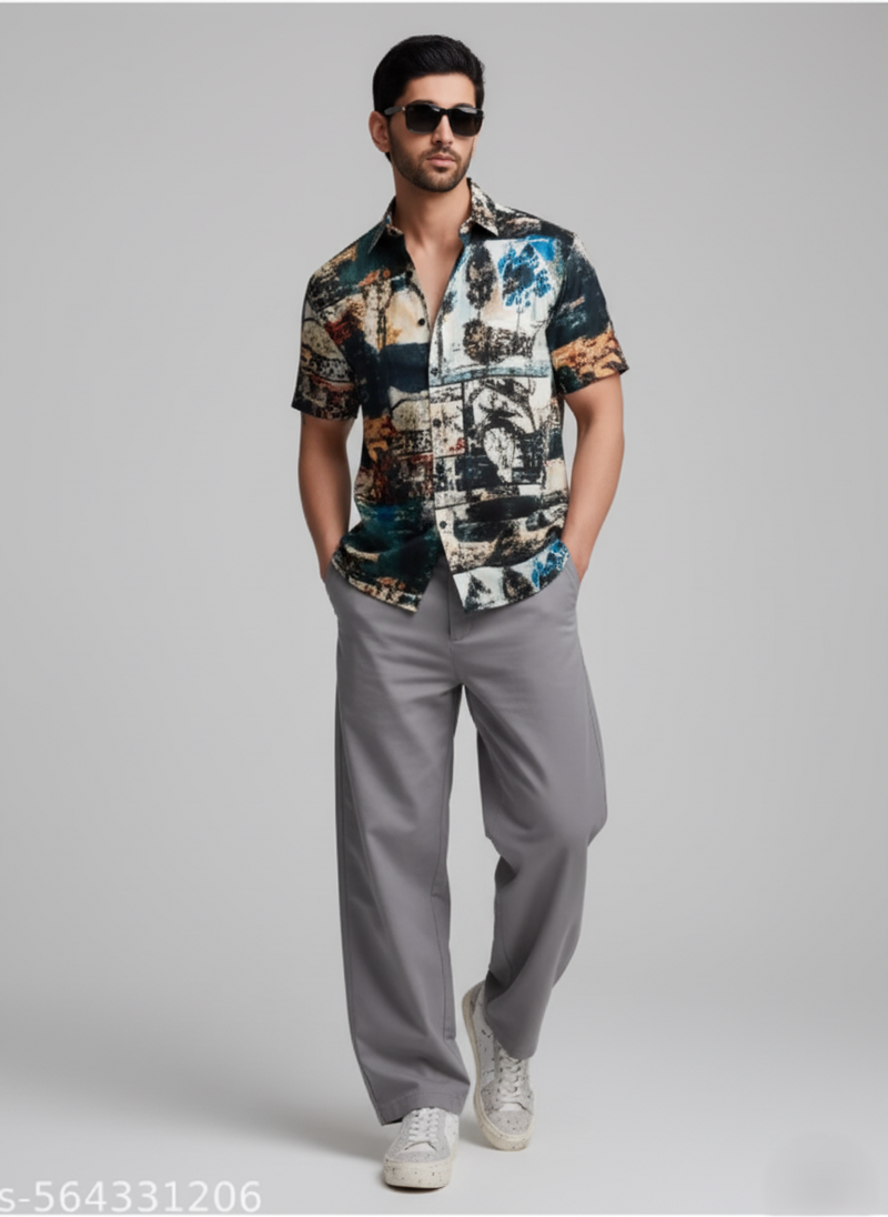 Men's Multicolor flover Printed