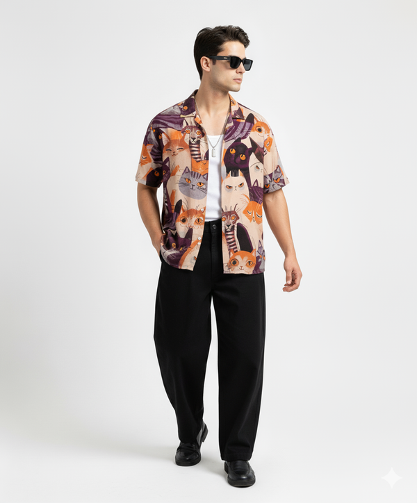 Lycra Fabric  Half Sleeve Shirt pure cotton